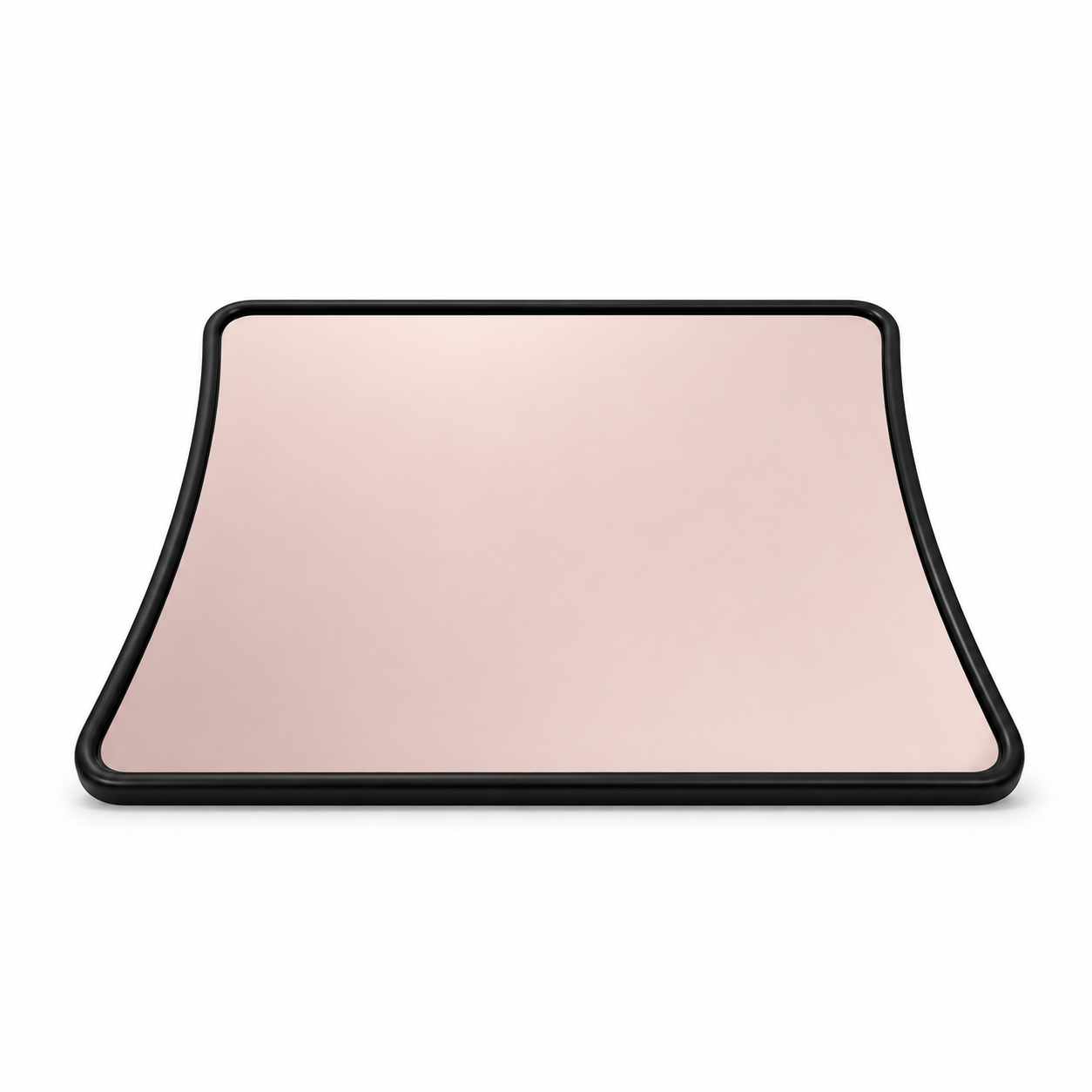 Waves Soft-Edge Wall Mirror — Black Frame