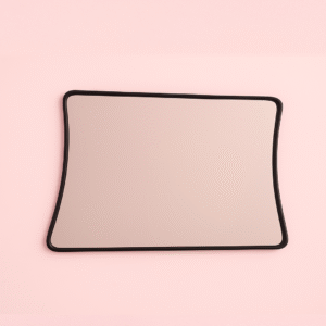 Waves Soft-Edge Wall Mirror — Black Frame