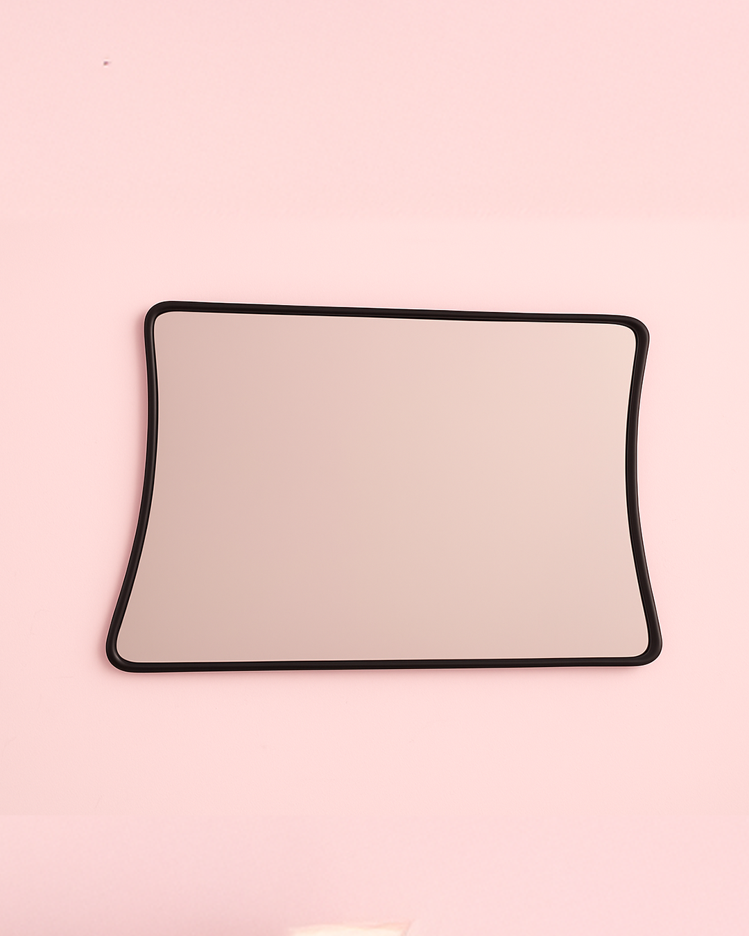 Waves Soft-Edge Wall Mirror — Black Frame