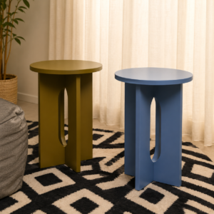 Lilo Side Tables (Pair) — Blue & Olive
