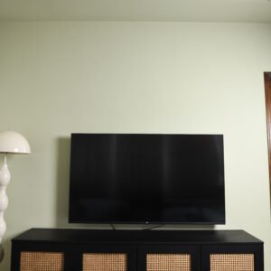 Arch Cane Media Console — Matte Black (4‑Door)