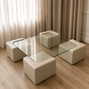 Marshmallow Coffee Table — Soft Sage