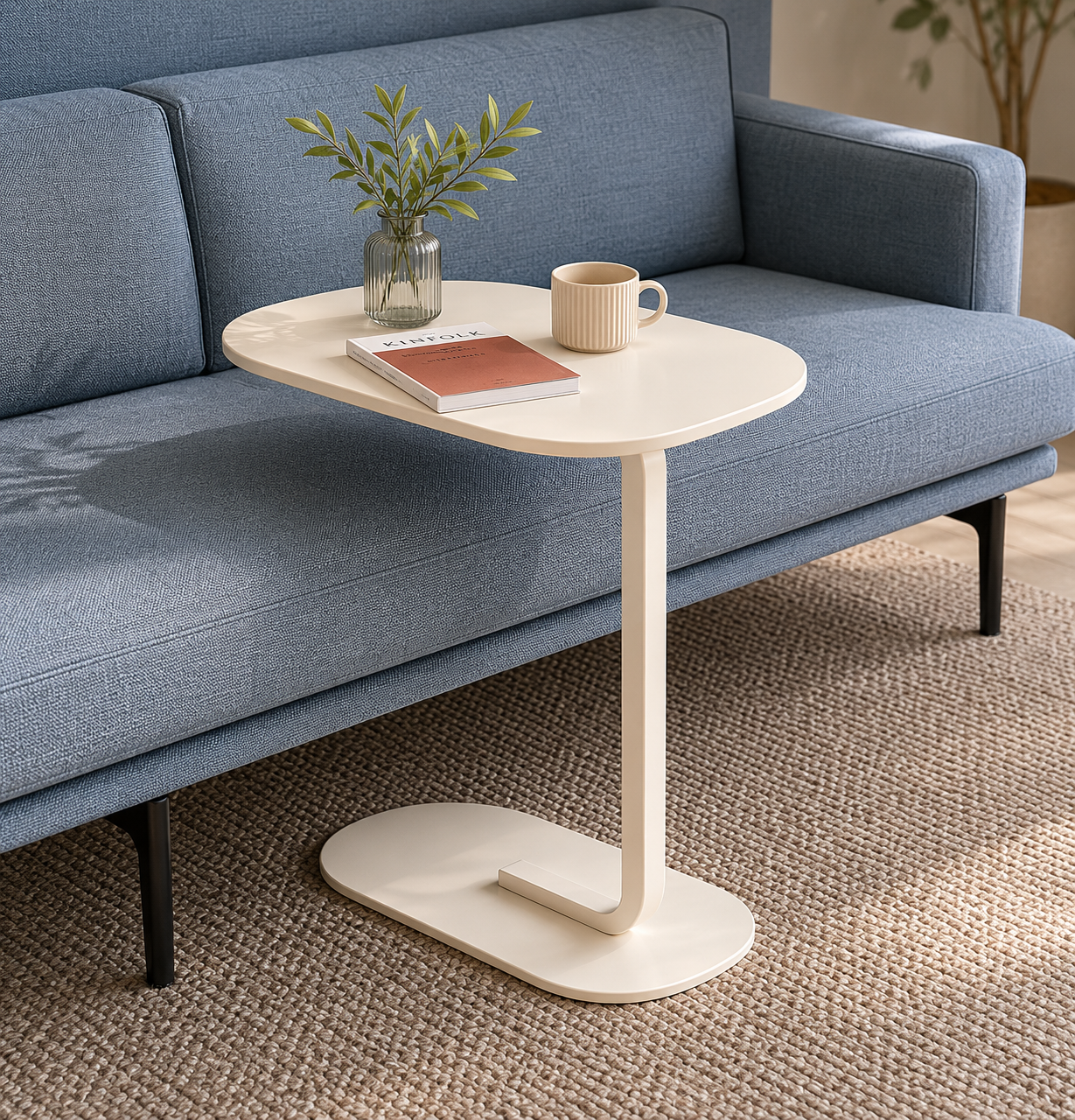 C Shaped Side Table